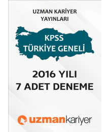 UZMAN KARİYER 7 ADET DENEME