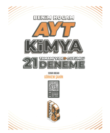AYT Kimya Tamamı Video Çözümlü 21 Deneme Sınavı