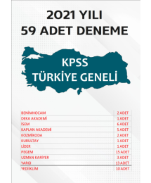 59 ADET TG DENEME 2021 YILI TG LİSTEMİZDEKİ TÜM YAYINLARI KAPSAR (TG149-TG159 ARASI)