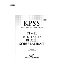 KPSS VATANDAŞLIK SORU BANKASI ÇÖZÜMLÜ
