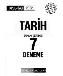 TARİH TAMAMI ÇÖZÜMLÜ 7 DENEME
