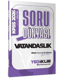 2026 KPSS Genel Yetenek Vatandaşlık Soru Dünyası Yediiklim Yayınları