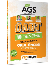 2025 MEB AGS ÖABT Okul Öncesi Öğretmenliği Tamamı Çözümlü 10 Deneme Yediiklim Yayınları