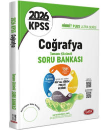 2026 KPSS Coğrafya Hibrit Plus Ultra Serisi Karekod Çözümlü Soru Bankası Data Yayınları