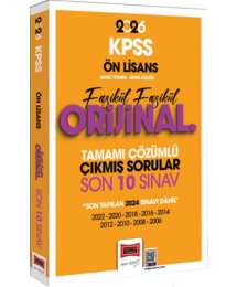 2026 KPSS Ön Lisans GK GY Fasikül Fasikül Orijinal Tamamı Çözümlü Çıkmış Son 10 Sınav Yargı Yayınları