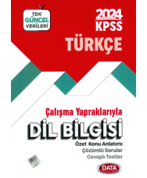 ÇALIŞMA YAPRAKLARIYLA DİL BİLGİSİ ÖZET KONU ANLATIMI ÇÖZÜMLÜ SORULAR