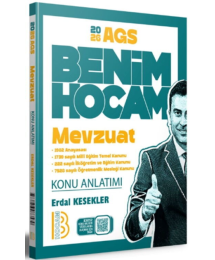 2026 KPSS AGS Mevzuat Konu Anlatımı Benim Hocam Yayınları