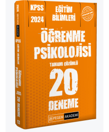 ÖĞRENME PSİKOLOJİSİ 20 DENEME TAMAMI ÇÖZÜMLÜ