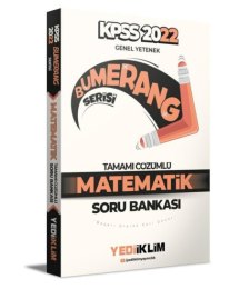 2022 KPSS Genel Yetenek Bumerang Matematik Tamamı Çözümlü Soru Bankası