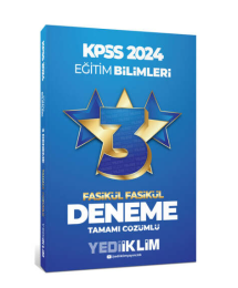 2024 KPSS Eğitim Bilimleri Tamamı Çözümlü 3 Yıldız Fasikül Deneme