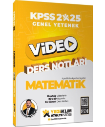 2025 KPSS Matematik Genel Yetenek Atölye Serisi Video Ders Notları Yediiklim Yayınları