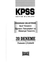 PROGRAM SINIF MATERYAL 20 Lİ DENEME