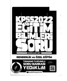 2022 KPSS Rehberlik ve Özel Eğitim Soru Bankası Modüler Set