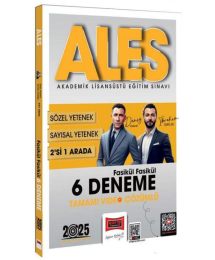 2025 ALES Sayısal-Sözel 2'si Bir Arada Fasikül Fasikül 6 Deneme Tamamı Video Çözümlü Yargı Yayınları