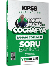 2025 KPSS Genel Kültür Coğrafya Hakan Bileyen İle Tamamı Çözümlü Soru Bankası Yediiklim Yayınları