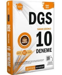 2025 DGS 10 Deneme Pegem Yayınları