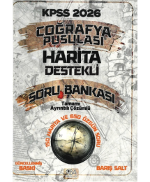 2026 KPSS Coğrafya Pusulası Harita Destekli Soru Bankası CBA Yayınları