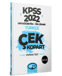 KPSS Ortaöğretim Ön Lisans Genel Yetenek Türkçe Çek Kopart Yaprak Test