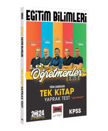 2024 KPSS Eğitim Bilimleri Öğretmenler Ekibi Tek Kitap Tüm Dersler Yaprak Test