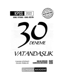 30LU VATANDAŞLIK ÇÖZÜMLÜ DENEME