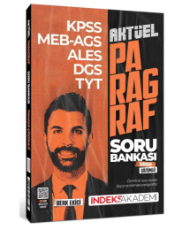 2025 KPSS MEB-AGS ALES DGS TYT Aktüel Paragraf Soru Bankası Çözümlü İndeks Akademi Yayıncılık