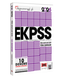 2026 Tüm Adaylar İçin EKPSS GK-GY Tüm Dersler Tamamı Çözümlü 10 Deneme Yargı Yayınları