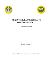 Akkoyunlu Karakoyunlu ve Safeviler Tarihi