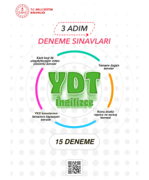 3 Adım Deneme Sınavları YDT İngilizce 15 Deneme