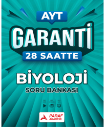 AYT Garanti 28 Saatte Biyoloji Soru Bankası Paraf Akademi