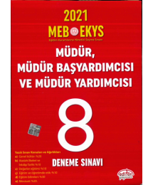 2021 MÜDÜR, MÜDÜR BAŞYARDIMCISI VE MÜDÜR YARDIMCISI SORU BANKASI 8 DENEME SINAVI