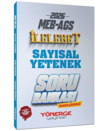 2026 MEB-AGS Sayısal Yetenek İlelebet Soru Bankası Çözümlü Alparslan Doymuş Yönerge Yayınları