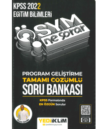 ÖSYM NE SORAR PROGRAM GELİŞTİRME SORU BANKASI ÇÖZÜMLÜ