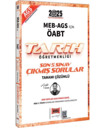 2025 ÖABT MEB-AGS Tarih Öğretmenliği Çıkmış Sorular Son 5 Sınav Çözümlü Yargı Yayınları