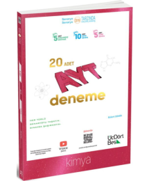 AYT Kimya 20 Deneme ÜçDörtBeş Yayınları