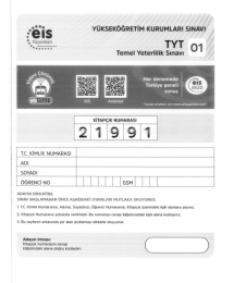 TYT 5'Lİ DENEME SINAVI