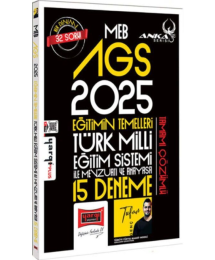 2025 MEB-AGS Eğitimin Temelleri, Türk Milli Eğitim Sistemi İle Mevzuatı ve Anayasa 15 Deneme Çözümlü Anka Serisi Yargı Yayınları