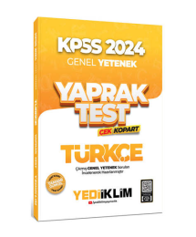 2024 KPSS Türkçe Yaprak Test Çek Kopart