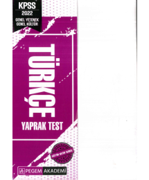 TÜRKÇE YAPRAK TEST