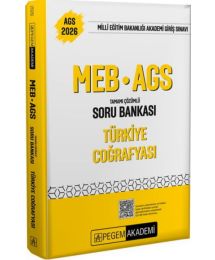 2026 MEB AGS Türkiye Coğrafyası Tamamı Çözümlü Soru Bankası Pegem Yayınları