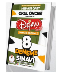 2025 MEB-AGS ÖABT Okul Öncesi Öğretmenliği Dejavu 8 Deneme Çözümlü TKM Akademi