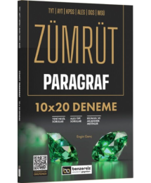Zümrüt Paragraf 10x20 Deneme Benzersiz Akademi Yayınları
