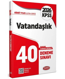2026 KPSS Ultra Serisi Vatandaşlık 40 Deneme Sınavı