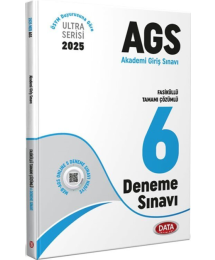 2025 MEB AGS Fasiküllü Tamamı Çözümlü 6 Deneme Sınavı Data Yayınları