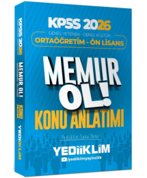 2026 KPSS Lise Ortaöğretim Ön Lisans MEMUR OL Konu Anlatımlı Tek Kitap Yediiklim Yayınları