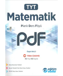 TYT Matematik PDF Planlı Ders Föyü Video Çözümlü Eğitim Vadisi Yayınları