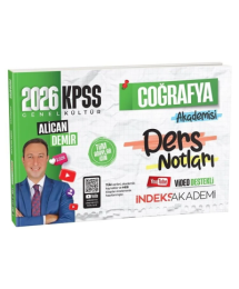 2026 KPSS Coğrafya Akademisi Video Ders Notları Alican Demir İndeks Akademi Yayıncılık