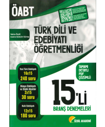 ÖABT TÜRK DİLİ VE EDEBİYATI ÖĞRETMENLİĞİ 15'Lİ BRANŞ DENEMELERİ