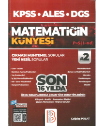 MATEMATİĞİN KÜNYESİ ÇIKMASI MUHTEMEL SORULAR 2. CİLT