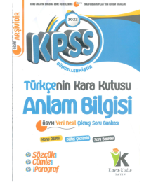 TÜRKÇENİN KARA KUTUSU ANLAM BİLGİSİ KONU ÖZETLİ ÇIKMIŞ SORULAR