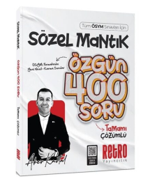 2026 Tüm ÖSYM Sınavları için Sözel Mantık Özgün 400 Soru Bankası Aker Kartal Retro Yayıncılık